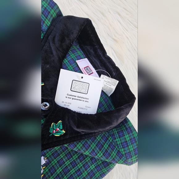 Vintage Faded Glory Women’s Shirt With Christmas Embroidery Size 22W/24W - Picture 6 of 9